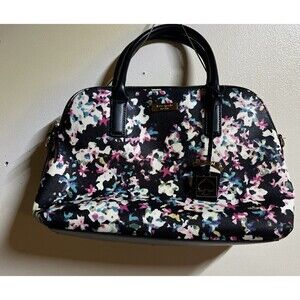 Kate Spade Brightwater Drive Small Rachelle Black Multicolor Floral Bag